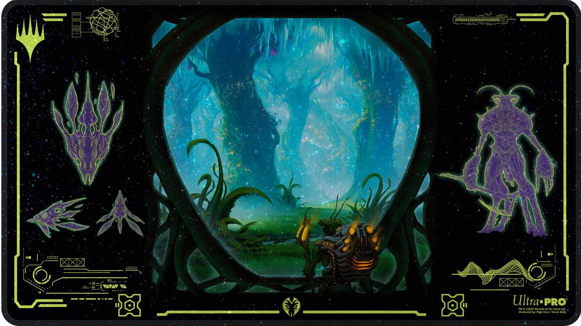 Ultra Pro MTG Holofoil Playmat - Edge of Eternities - Evendo, Waking Heaven - Borderless Viewport