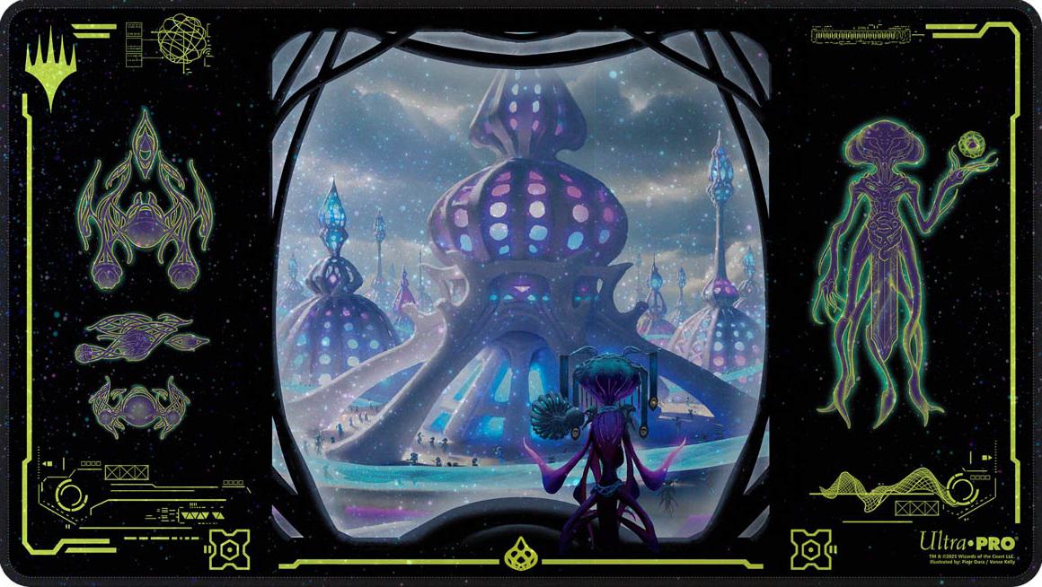 Ultra Pro MTG Holofoil Playmat - Edge of Eternities - Uthros, Titanic Godcore - Borderless Viewport
