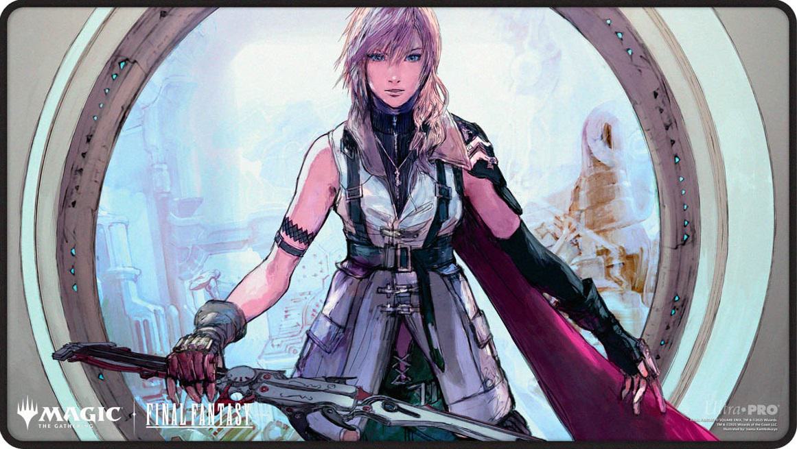 Ultra Pro MTG Premium Black Stitched Playmat - FINAL FANTASY - Lightning, Army of One - Borderless