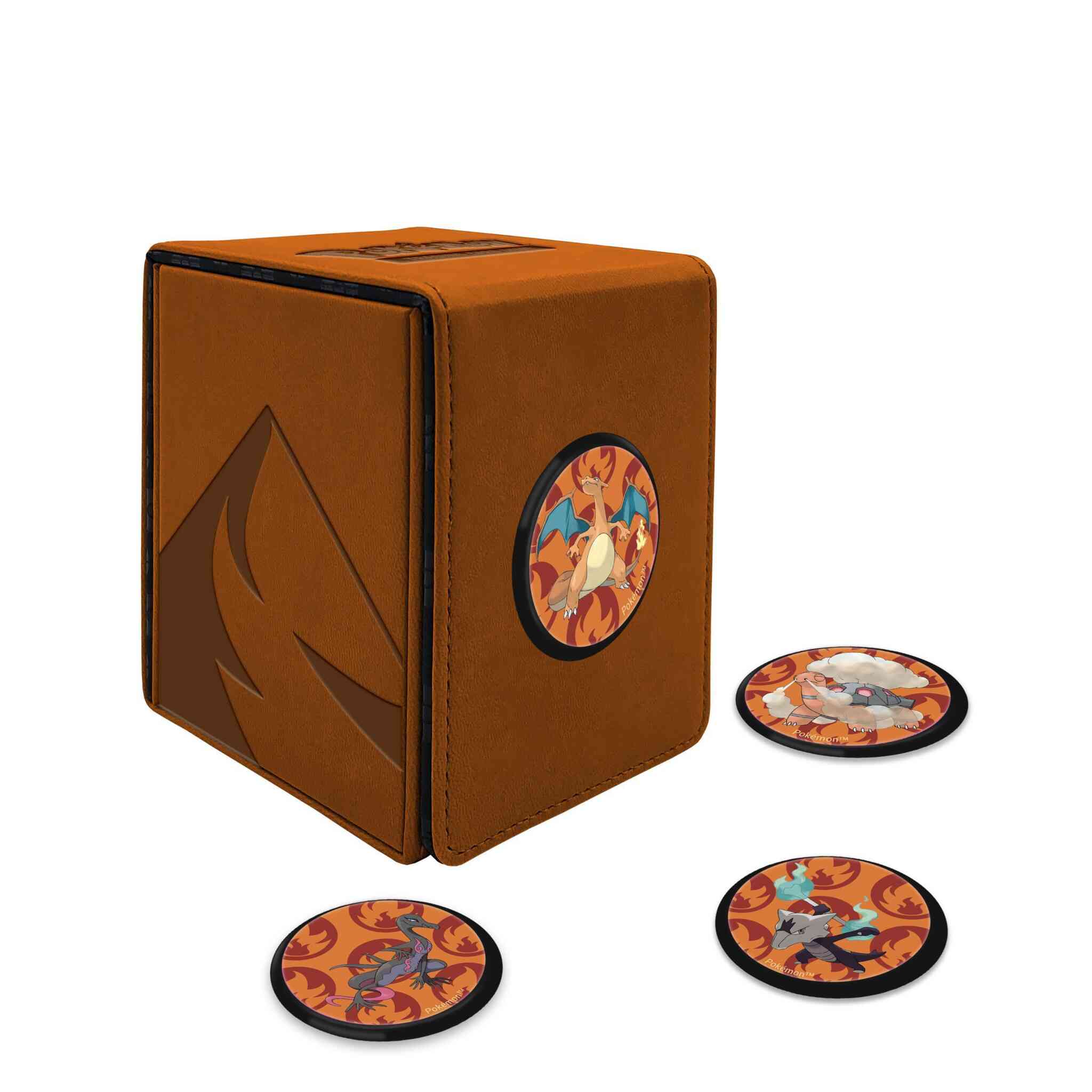 Ultra Pro Pokémon Alcove Click Deck Box - Scorching Summit - Image 2