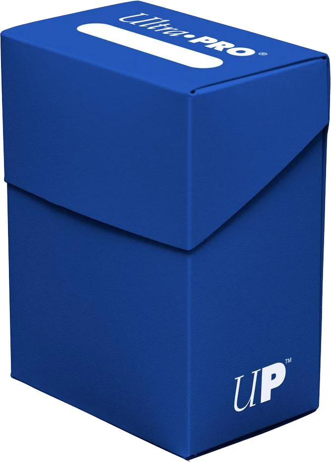 Ultra Pro Solid Color Deck Box - 80+ - Blue