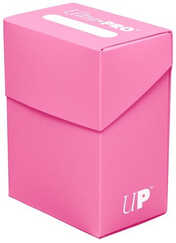 Ultra Pro Solid Color Deck Box - 80+ - Bright Pink