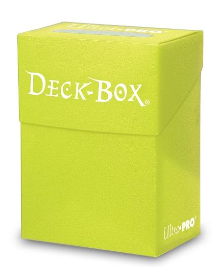 Ultra Pro Solid Color Deck Box - 80+ - Bright Yellow