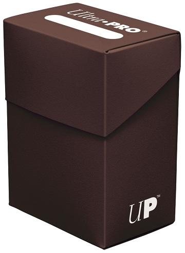 Ultra Pro Solid Color Deck Box - 80+ - Brown