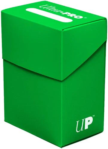 Ultra Pro Solid Color Deck Box - 80+ - Lime Green
