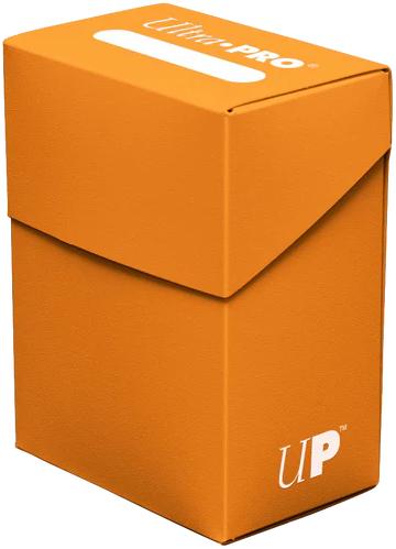 Ultra Pro Solid Color Deck Box - 80+ - Pumpkin Orange