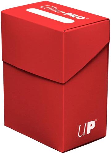Ultra Pro Solid Color Deck Box - 80+ - Red