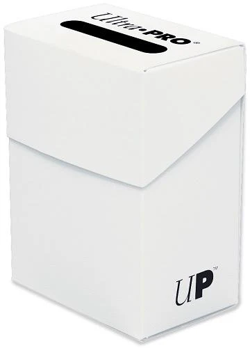 Ultra Pro Solid Color Deck Box - 80+ - White