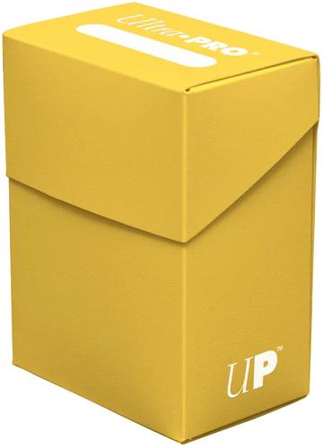 Ultra Pro Solid Color Deck Box - 80+ - Yellow