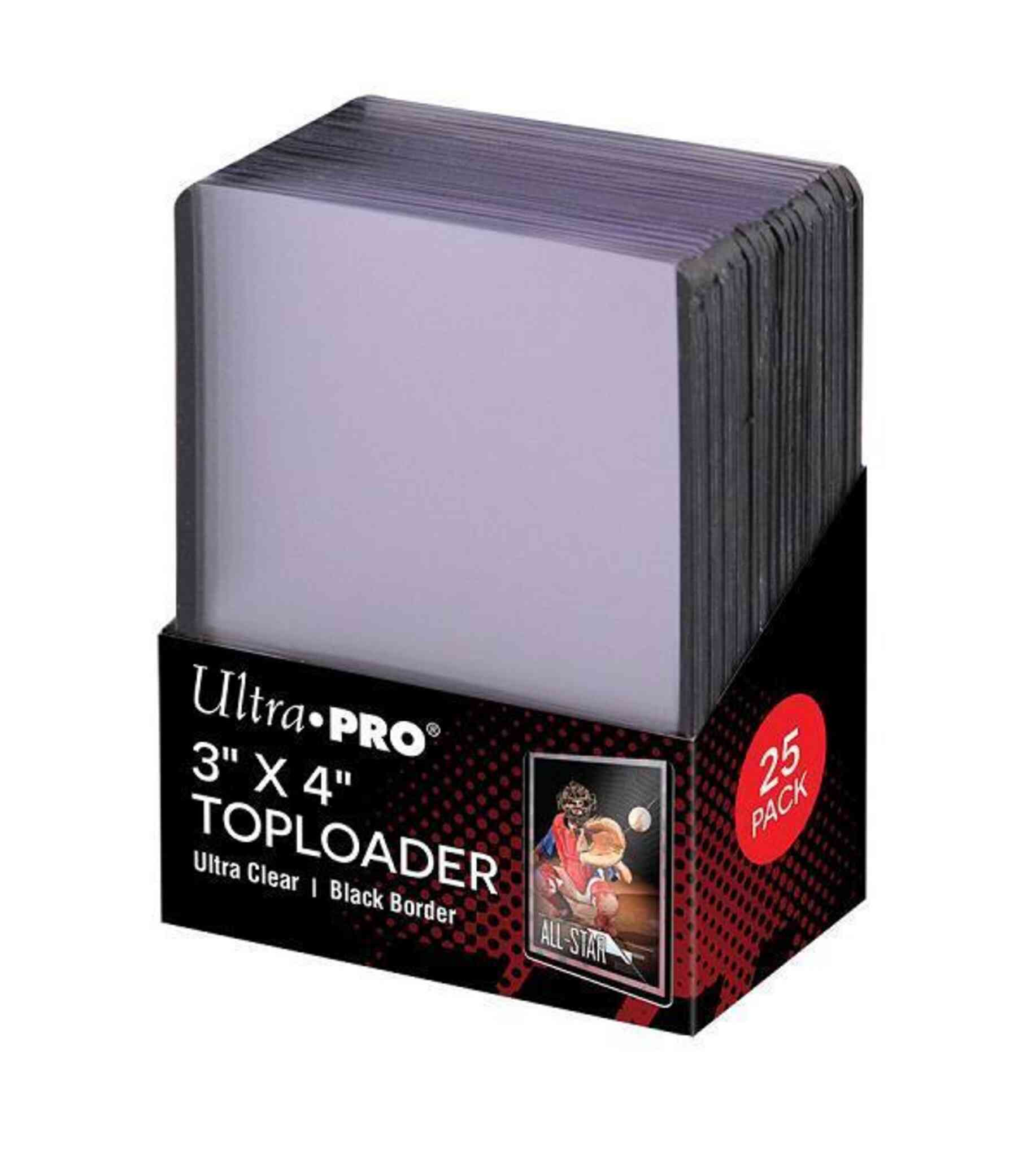 Ultra Pro Toploaders - 35pt - 25ct - Black Border