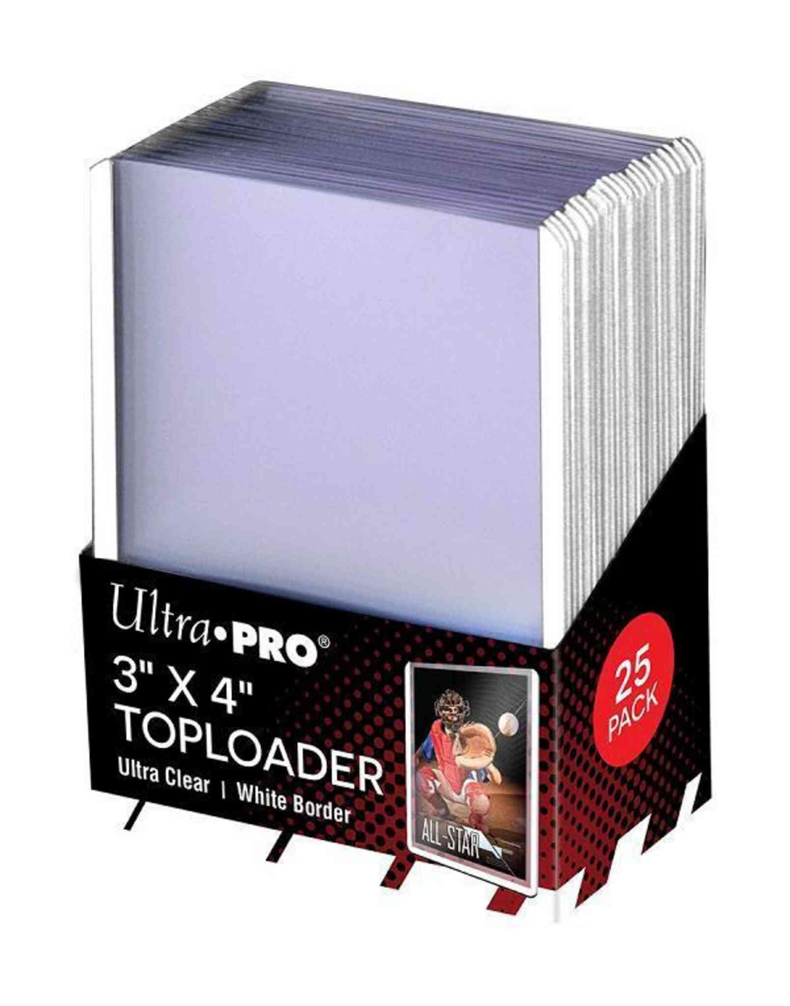 Ultra Pro Toploaders - 35pt - 25ct - White Border