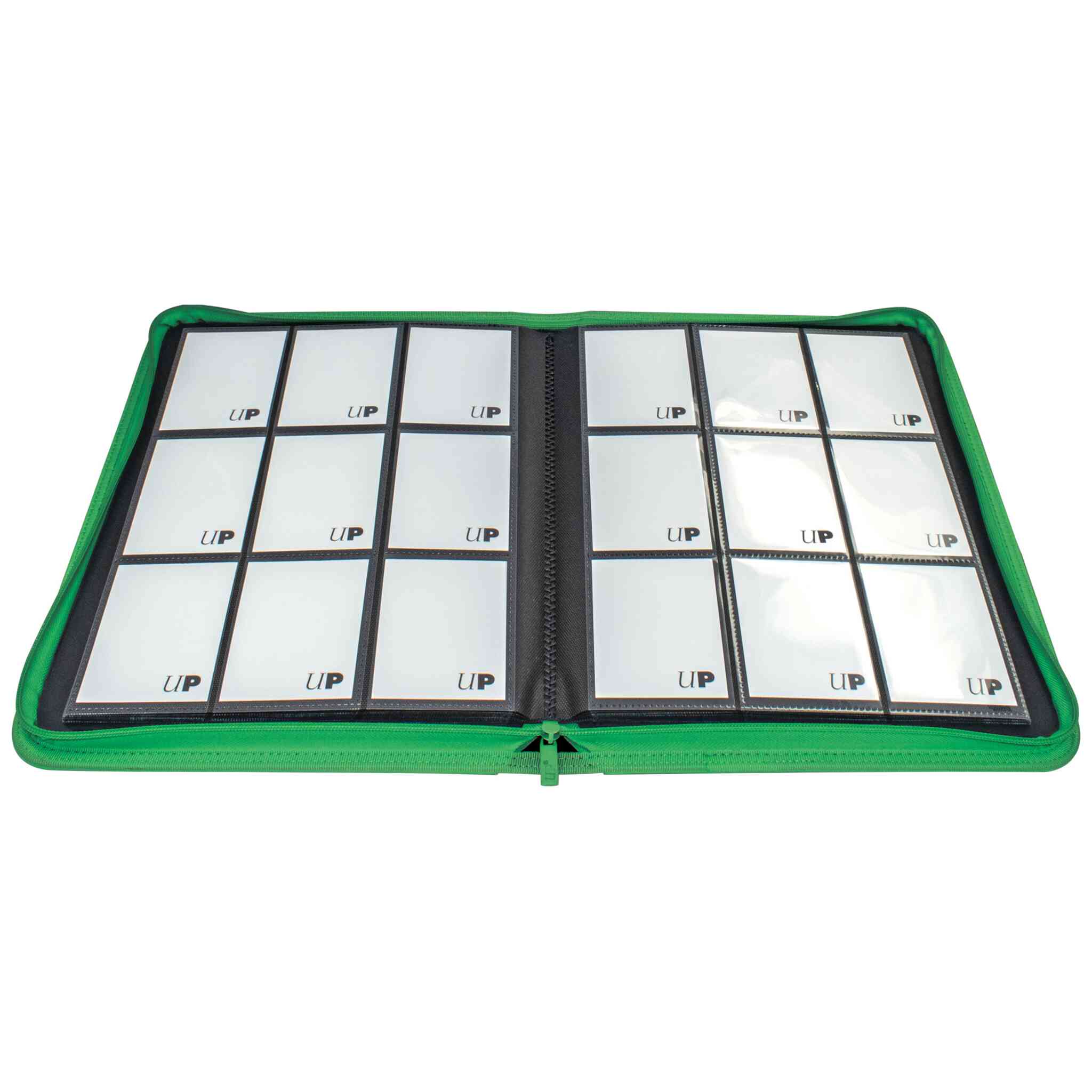 Ultra Pro - Vivid Zippered PRO-Binder - 9-Pocket - Green - Image 2