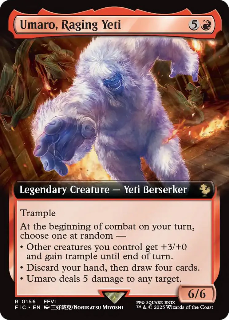 Umaro, Raging Yeti [156] [Extended Art] [FINAL FANTASY: Commander] [Non-Foil]
