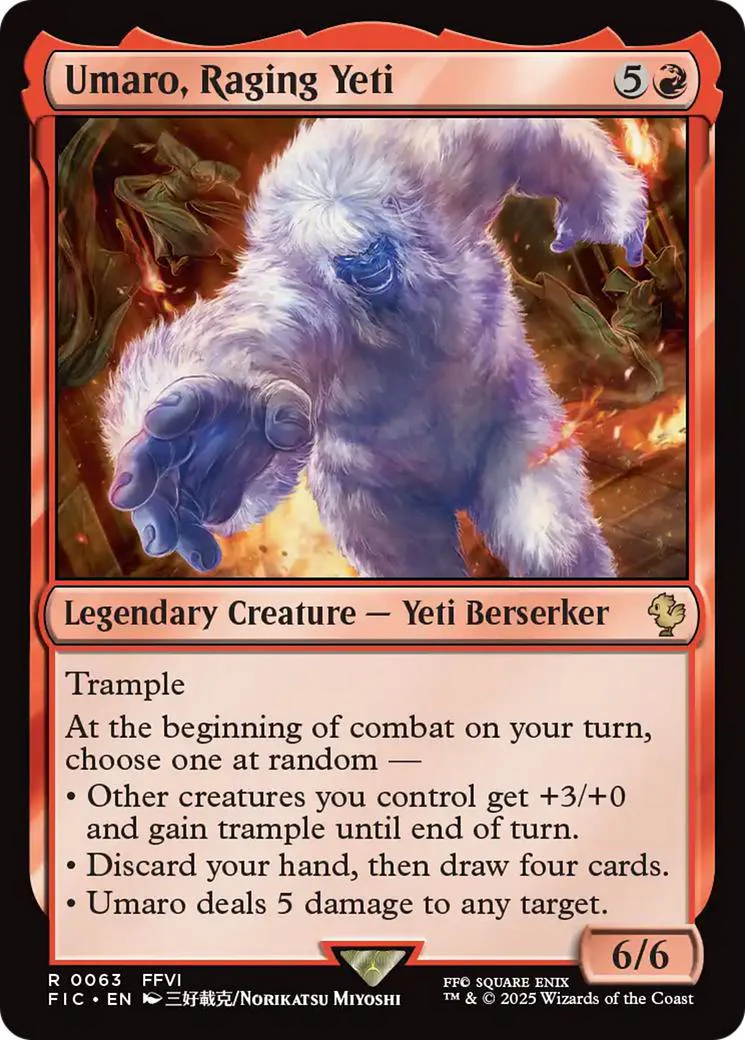 Umaro, Raging Yeti [63] [FINAL FANTASY: Commander] [Non-Foil]