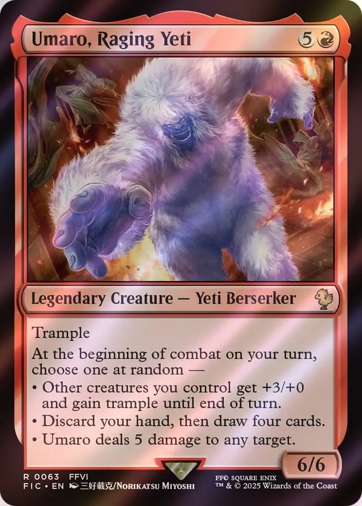 Umaro, Raging Yeti [63] [FINAL FANTASY: Commander] [Surge Foil]