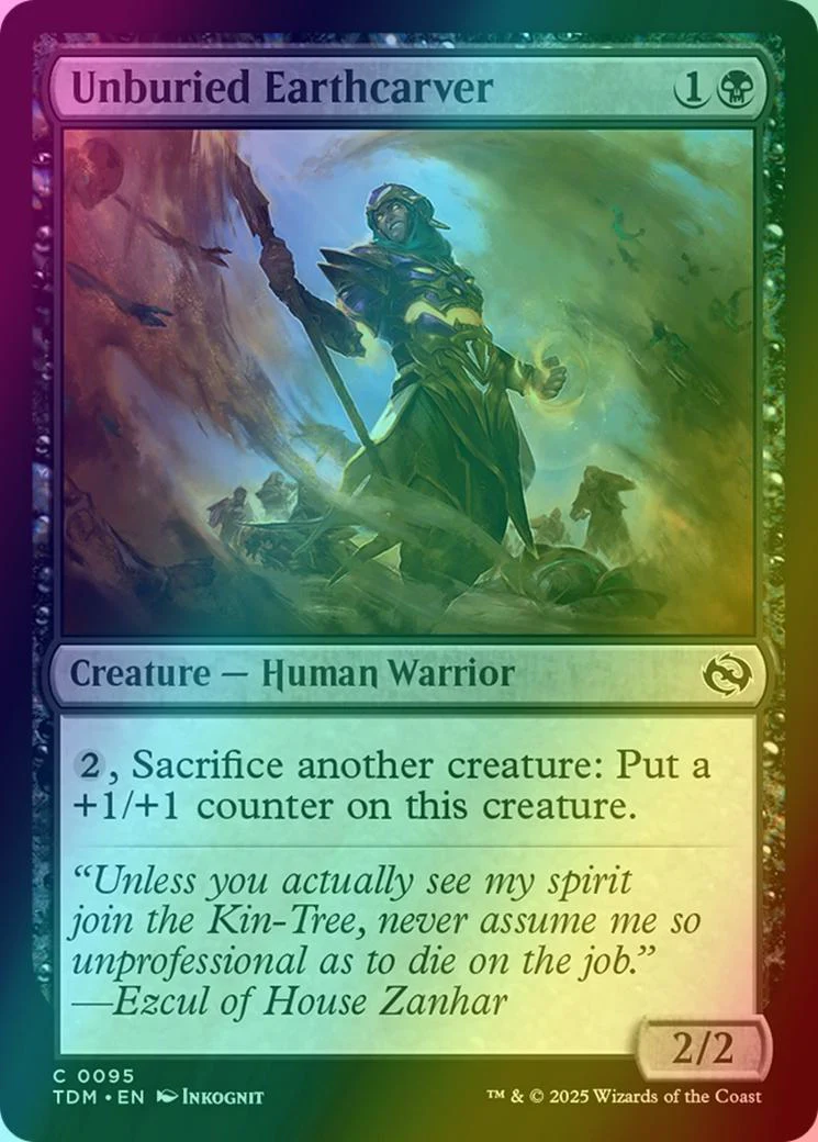 Unburied Earthcarver [95] [Tarkir: Dragonstorm] [Foil]