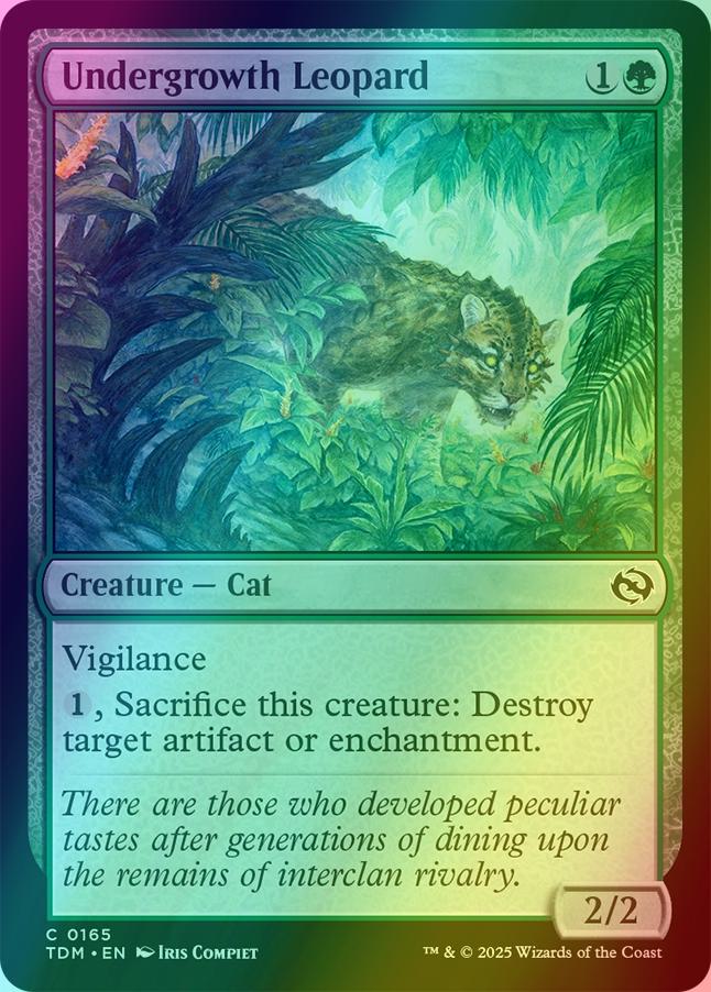 Undergrowth Leopard [165] [Tarkir: Dragonstorm] [Foil]