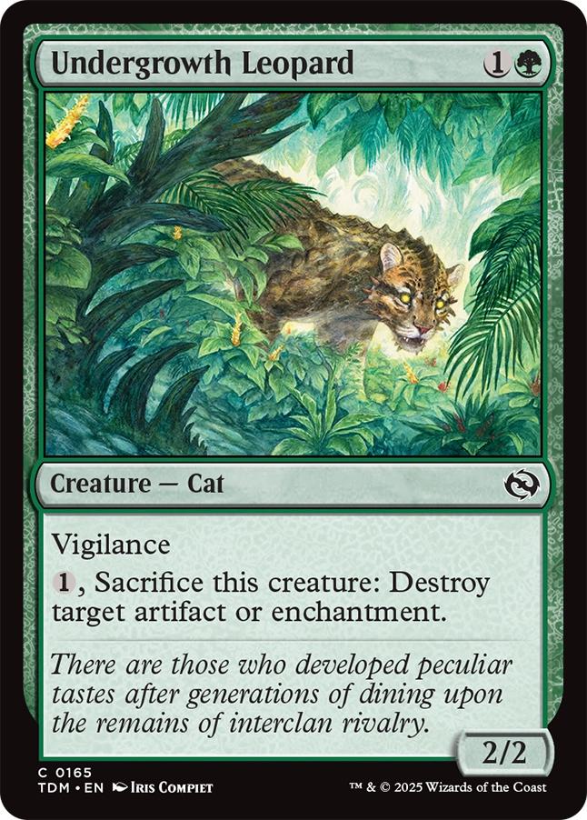 Undergrowth Leopard [165] [Tarkir: Dragonstorm] [Non-Foil]