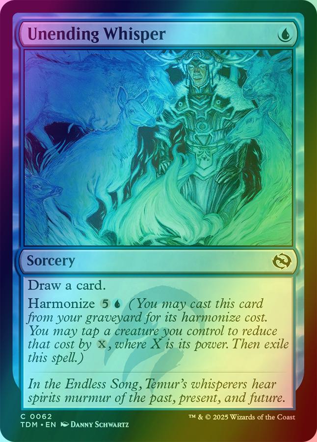 Unending Whisper [62] [Tarkir: Dragonstorm] [Foil]