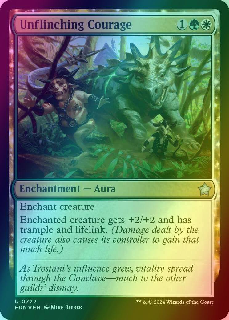 Unflinching Courage [722] [Foundations] [Foil]