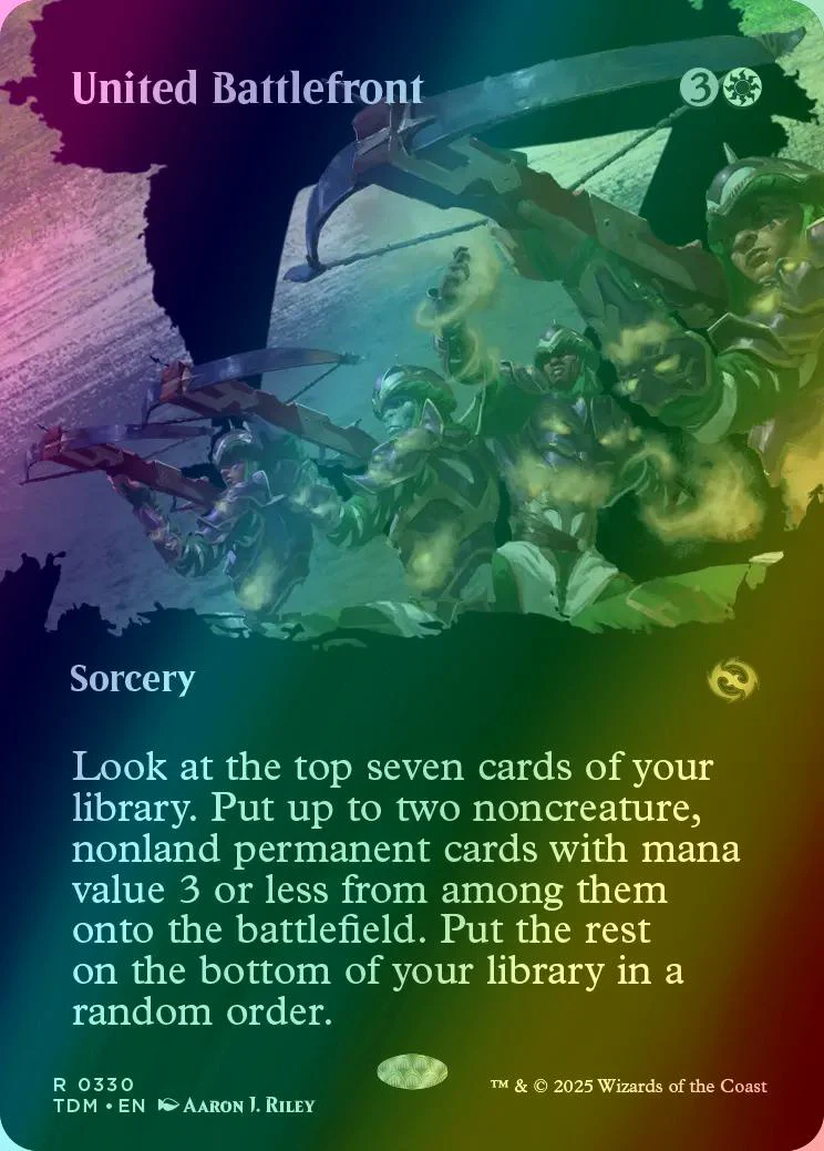 United Battlefront [330] [Borderless] [Clan] [Tarkir: Dragonstorm] [Foil]