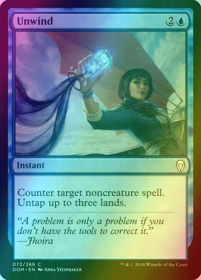 Unwind [72] [Dominaria] [Foil]