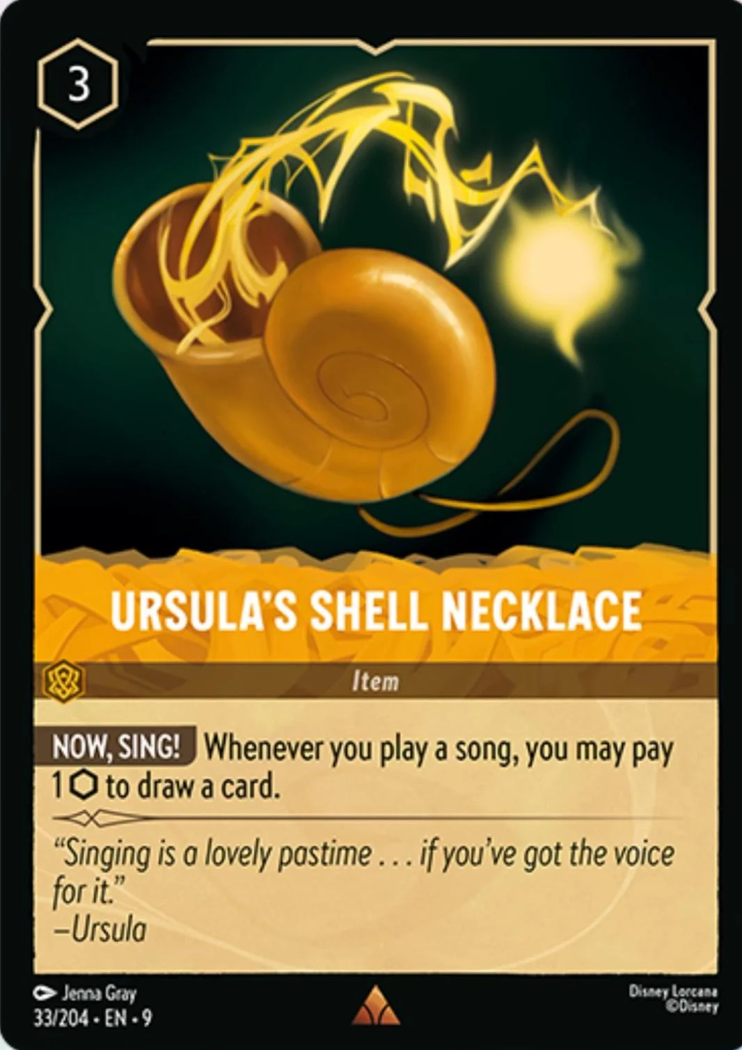 Ursula's Shell Necklace - 33/204 [Fabled] [Non-Foil]