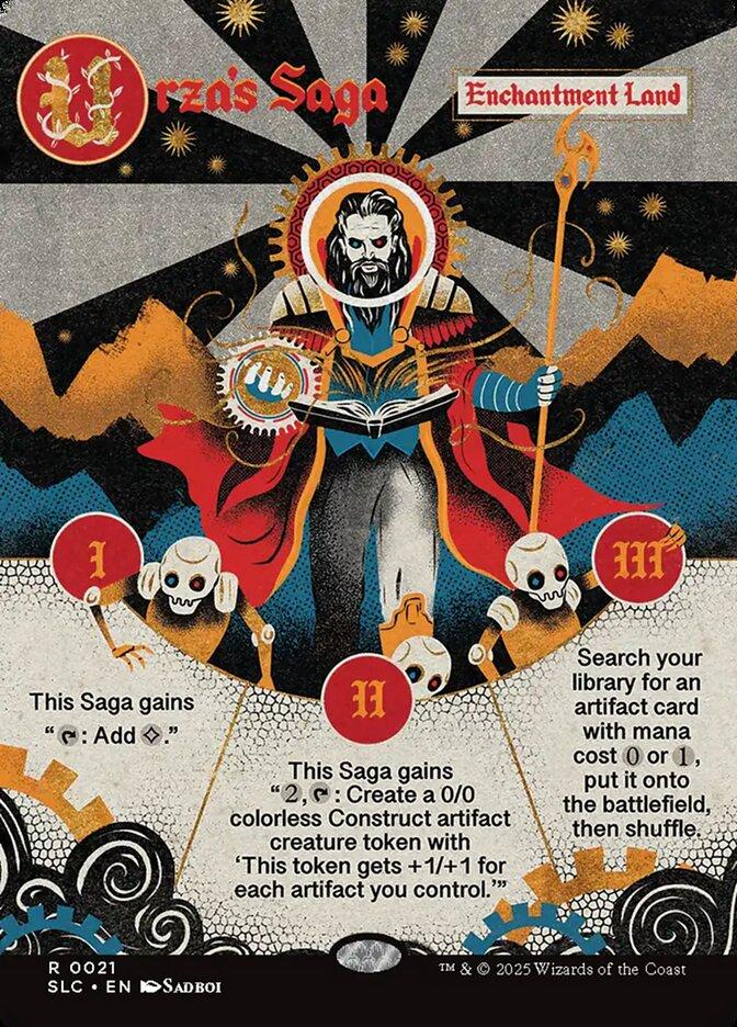 Urza's Saga [0021] [Borderless] [Encyclopedia of Magic] [Secret Lair Countdown] [Non-Foil]