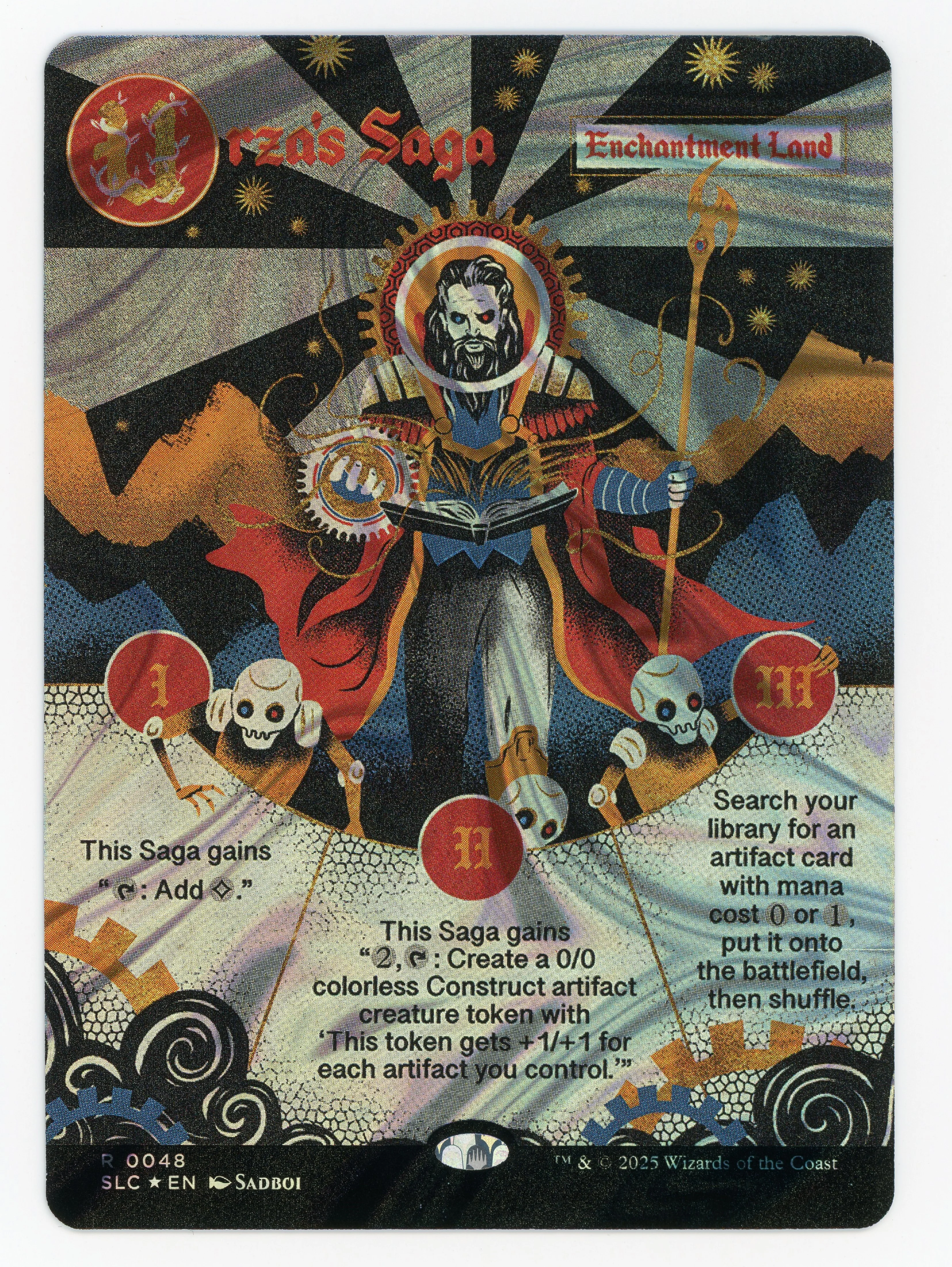 Urza's Saga - Borderless - Encyclopedia of Magic - Halo Foil - Scan 15561