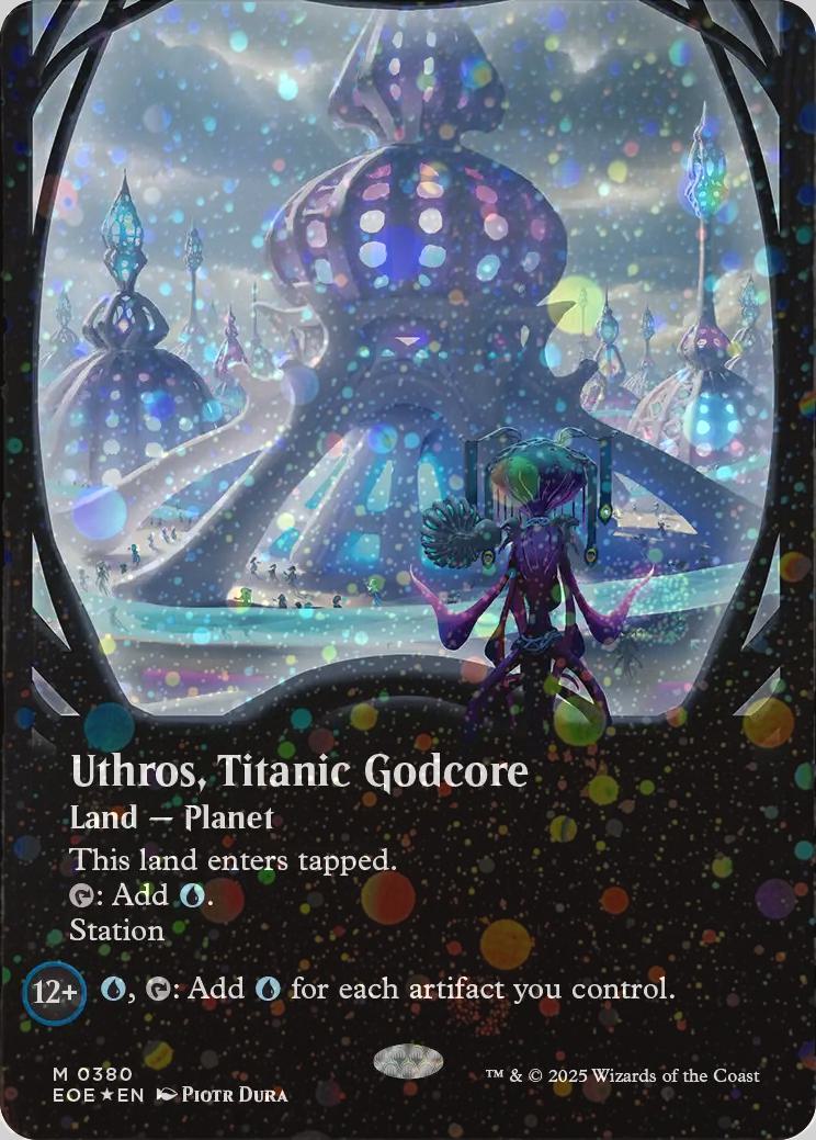 Uthros, Titanic Godcore [380] [Borderless] [Viewport] [Edge of Eternities] [Galaxy Foil]