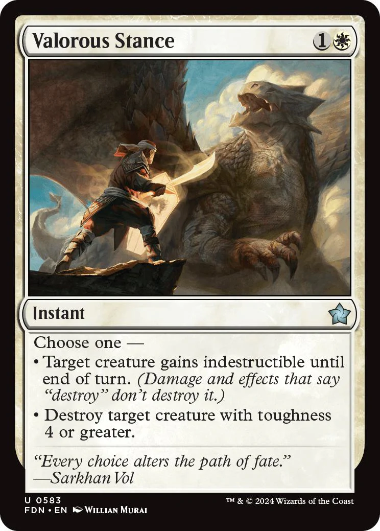 Valorous Stance [583] [Foundations] [Non-Foil]