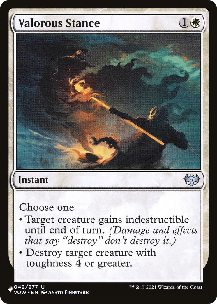 Valorous Stance [VOW-42] [Welcome Decks 2024] [The List] [Non-Foil]