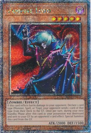 Vampire Lord - RA03-EN128 - Quarter Century Secret Rare - 1st Edition