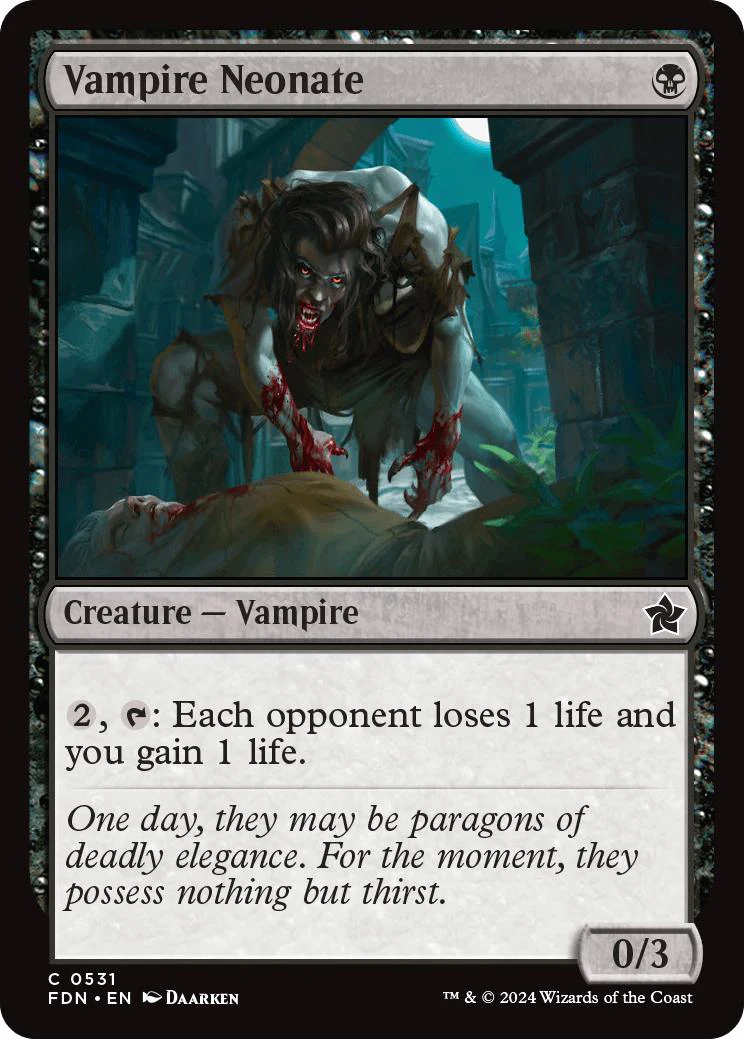 Vampire Neonate [531] [Foundations] [Non-Foil]