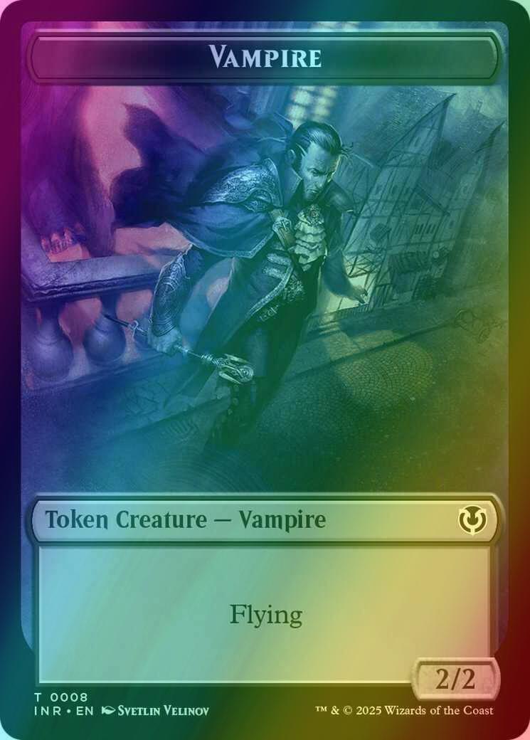 Vampire Token (07) // Vampire Token (08) [Innistrad Remastered: Tokens] [Foil] - Image 2