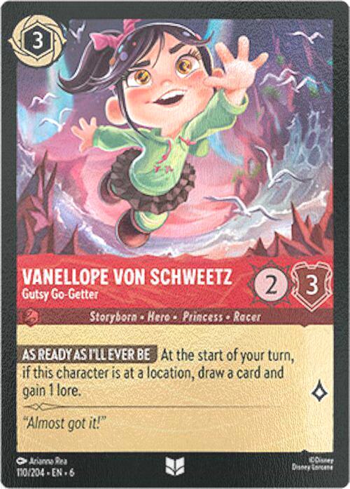Vanellope von Schweetz - Gutsy Go-Getter - 110/204 [Azurite Sea] [Cold Foil]