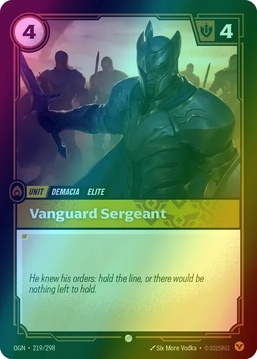 Vanguard Sergeant - 219/298 [Origins] [Foil]
