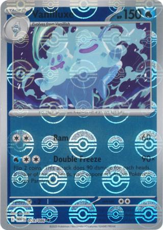 Vanilluxe - Poké Ball Pattern - 029/086 - Uncommon [sv105w-029] [Reverse Holo]