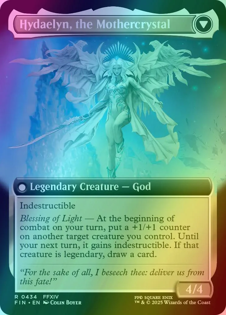 Venat, Heart of Hydaelyn // Hydaelyn, the Mothercrystal [434] [Extended Art] [FINAL FANTASY] [Foil] - Image 2
