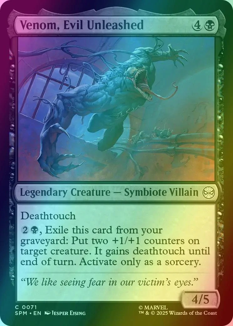 Venom, Evil Unleashed [71] [Marvel's Spider-Man] [Foil]