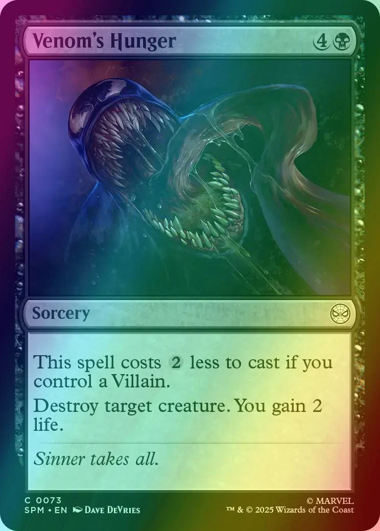Venom's Hunger [73] [Marvel's Spider-Man] [Foil]