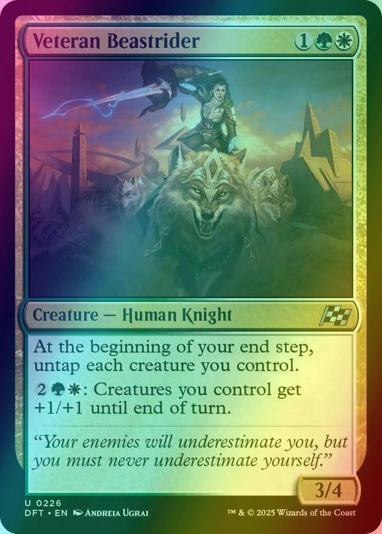 Veteran Beastrider [226] [Aetherdrift] [Foil]