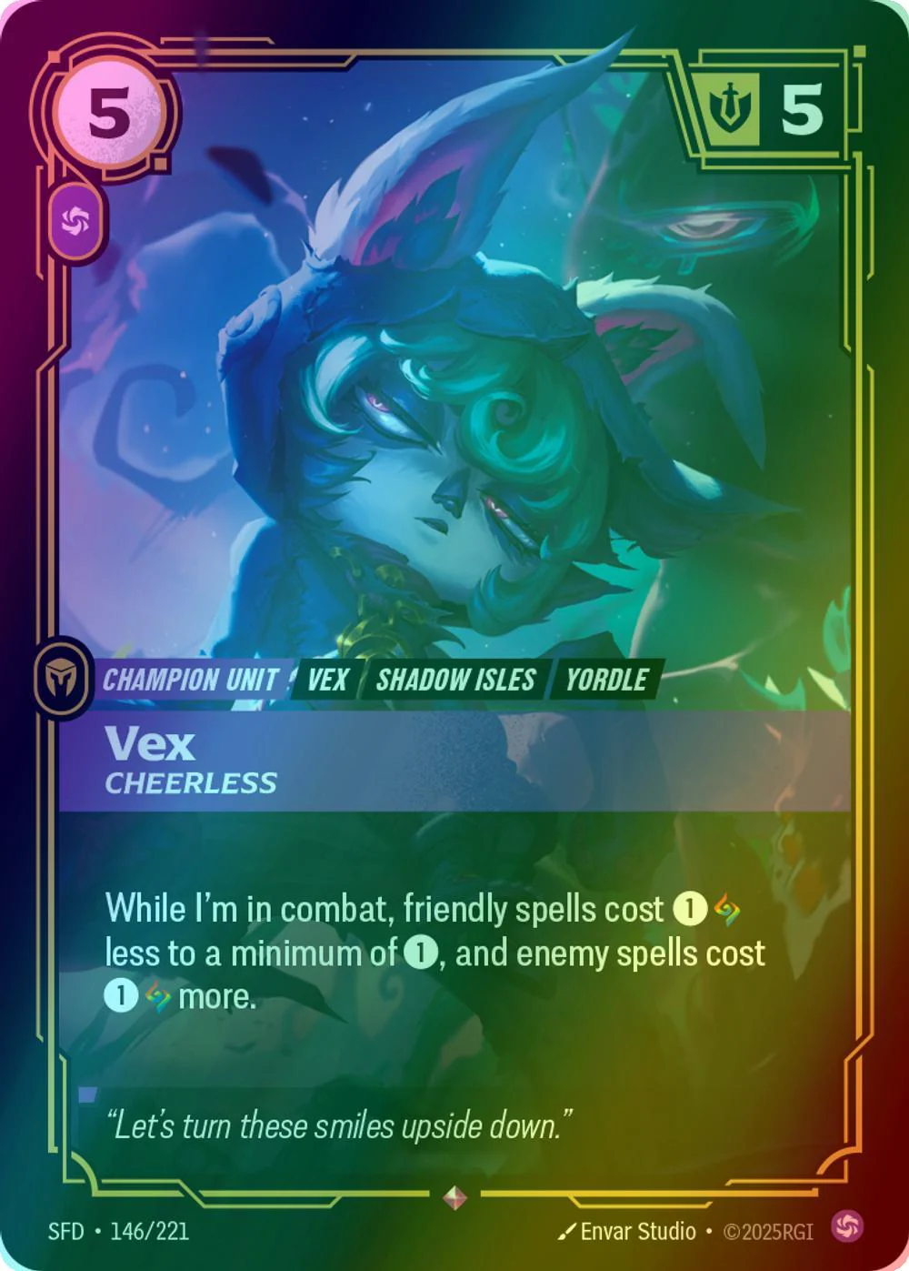Vex - Cheerless - 146/221 [Spiritforged] [Foil]