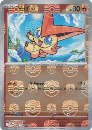 Victini - Master Ball Pattern - 012/086 - Rare [sv105b-012] [Reverse Holo]