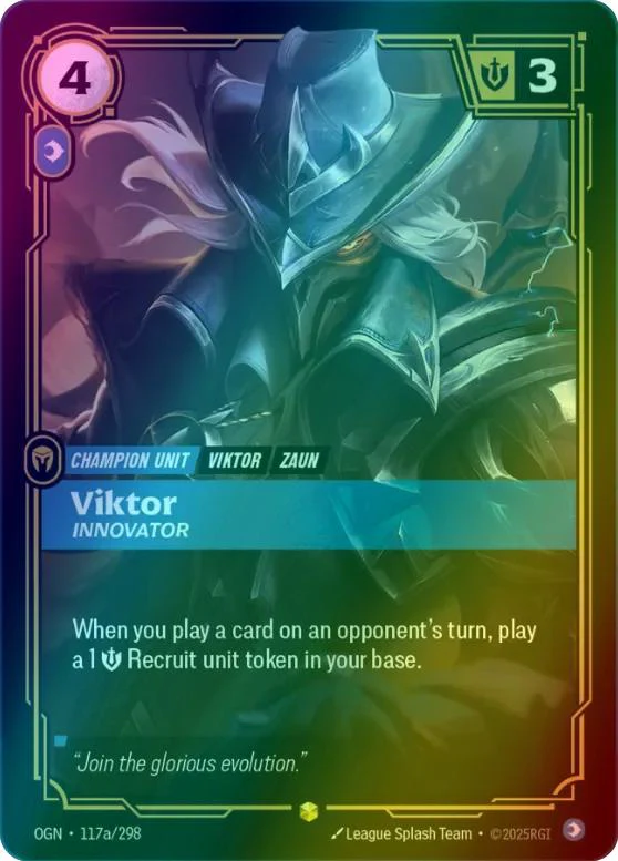 Viktor - Innovator (Alternate Art) - 117a/298 [Origins] [Foil]