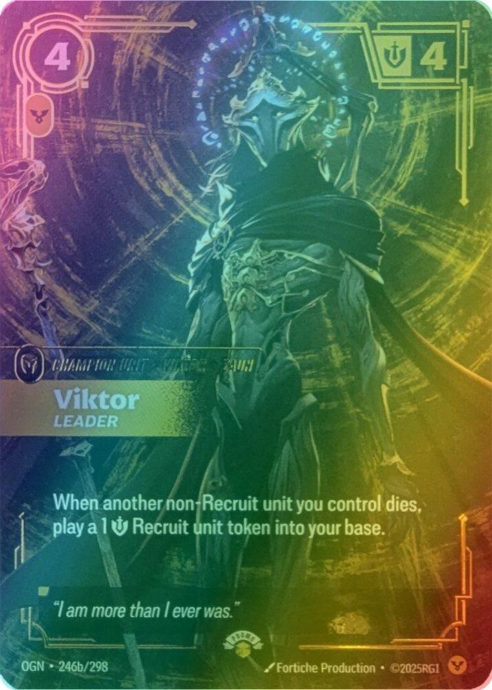 Viktor - Leader - 246a/298 [Riftbound Promotional Cards] [Foil]