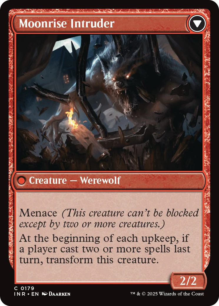 Village Messenger // Moonrise Intruder [179] [Innistrad Remastered] [Non-Foil] - Image 2