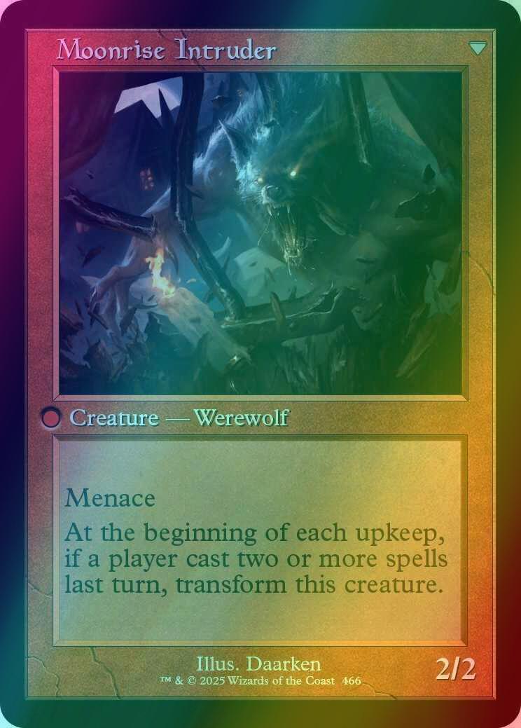 Village Messenger // Moonrise Intruder [466] [Retro Frame] [Innistrad Remastered] [Foil] - Image 2
