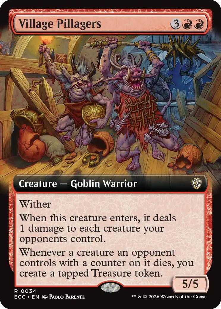 Village Pillagers [34] [Extended Art] [Lorwyn Eclipsed: Commander] [Non-Foil]