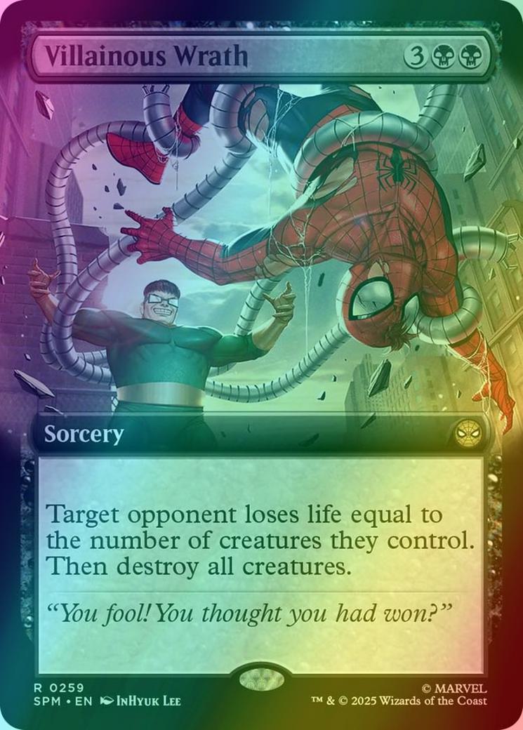 Villainous Wrath [259] [Extended Art] [Marvel's Spider-Man] [Foil]
